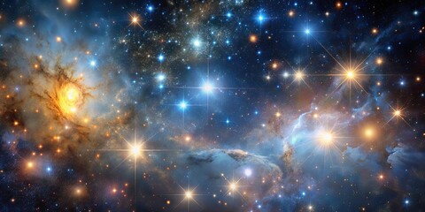 Fototapeta premium Stunning image of the cosmos filled with countless stars, Milky Way, galaxy, astronomical, universe, space