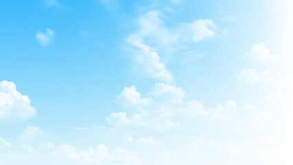 Sky Nature Landscape Background.  Beauty clear cloudy in sunshine calm bright winter air background. Gloomy vivid cyan landscape in environment day horizon skyline view