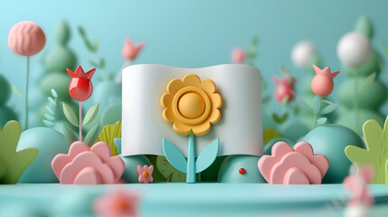 Food Safety Certification Concept with Certificate and Seal on Whimsical Background for Compliance and ISO22000   3D Flat Icon Symbolizing ISO22000 Certification on White Backgroun