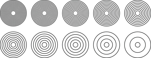 Abstract circle shapes. Round spiral design vector illustration.