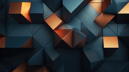 Obraz premium Realistic elegant geometric shapes wallpaper