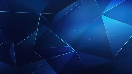 Stylish modern geometric blue banner template
