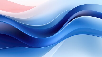 Fototapeta premium Vector abstract wavy patterned blue background