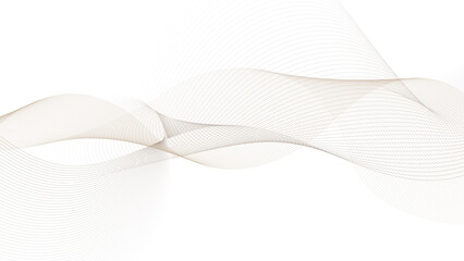 Vector Illustration of the brown pattern of lines abstract background. Abstract wave element for design.  Stylized line art background. Vector illustration. 