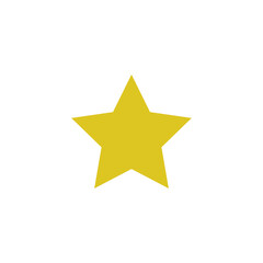 golden star icon vector. gold star isolated on white.