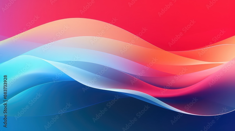 Sticker wave vector element with abstract lines for website banner and brochure curve flow motion illustrati