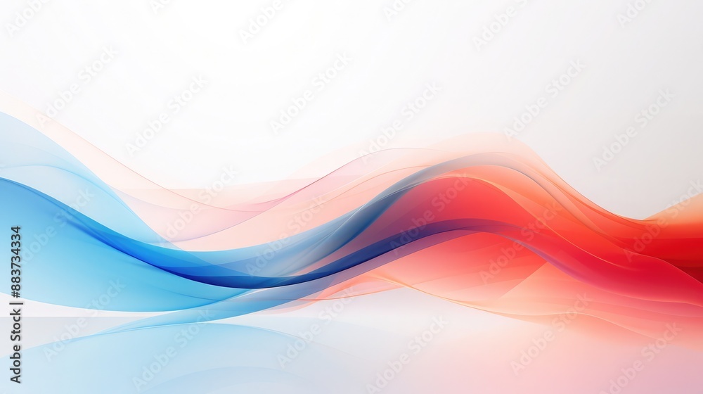 Wall mural wave vector element with abstract lines for website banner and brochure curve flow motion illustrati
