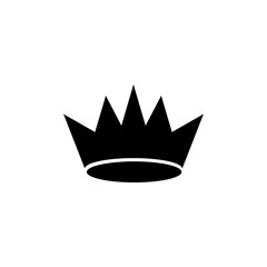 Large collection quality crown. Crown icon. Crown silhouette.