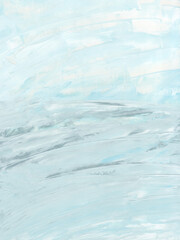 Hand Painted Oil Paint, Acrylic Ink Brush Texture Blue Background, Hand Drawn Brushstrokes Minimalist Wallpaper