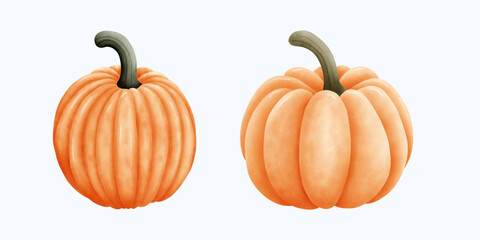 Cute Watercolor Fall Clipart - Download Cozy Autumn Illustration