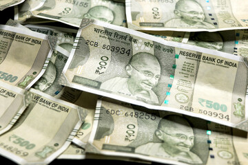 500 rs Indian currency banknotes