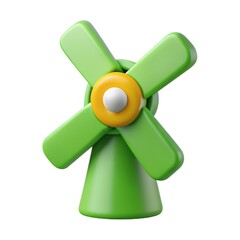 3D Glossy Shiny Paper Clip Icon with Vibrant Colors and Smooth Edges Isolated on White
