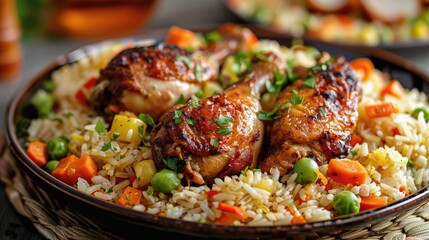 Fototapeta premium rice with vegetables
