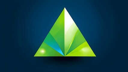 minimalist illustration in simple geometric shapes representing ecological energy