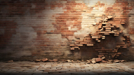 Obraz premium industrial brick wall, dark texture, metal reinforcements, pipes, factory setting, warehouse environment, industrial design, brick texture, game design, pixel art, game graphics, game assets, game env