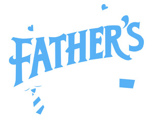 Happy Father's Day Lettering PNG Transparent Background