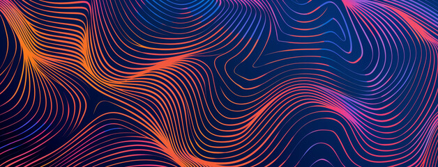 Obraz premium Swirling blue and green fractals create a hypnotic, abstract backdrop