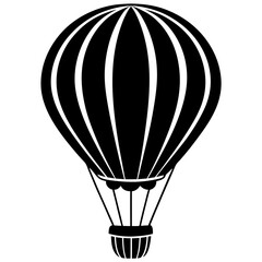 Obraz premium Balloon Silhouette Vector Art Illustration