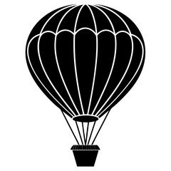 Fototapeta premium Balloon Silhouette Vector Art Illustration