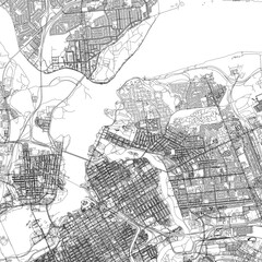 Naklejka premium 3D illustration of city and urban in Ottawa Canada