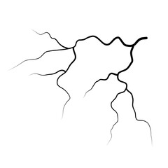 Lightning Strom Element Vector lines style 