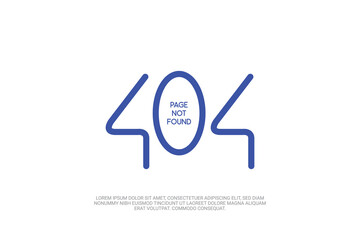 404, 404 error page not found banner, Couldn't connect, error landing page design, For website. Web Template.