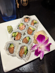 sushi on a plate