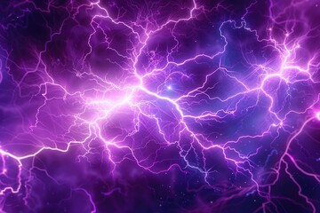 Fototapeta premium Purple Black Lightning Background Close Up