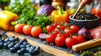 Dietitian Crafting Personalized Nutritional Meal Plan for Client's Health Goals