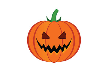 Halloween pumpkin vector art illustration