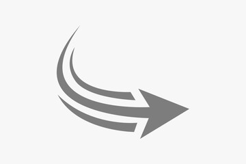 Illustration vector graphic of arrow move. Good for logo