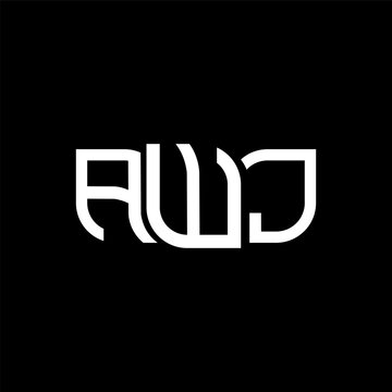 AWJ logo design, AWJ simple and modern logo. AWJ luxurious alphabet design