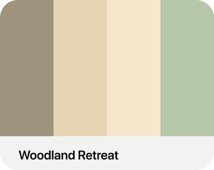 color palette with soft color style