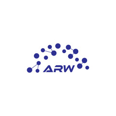ARW letter logo design on white background. Creative  modern ARW letter logo design. Vector design.