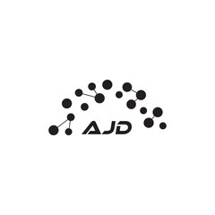 AJD letter logo design on white background. Creative  modern AJD letter logo design. Vector design.