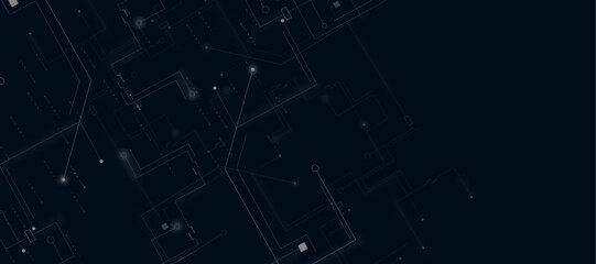 Abstract futuristic shapes. Vectors Digital technology and science background.