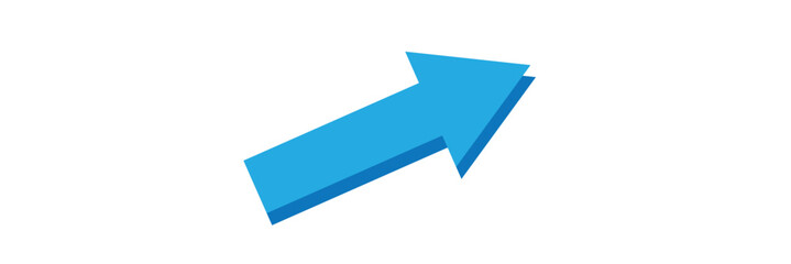 blue arrows moving up. right blue arrow icon pointing up vector.