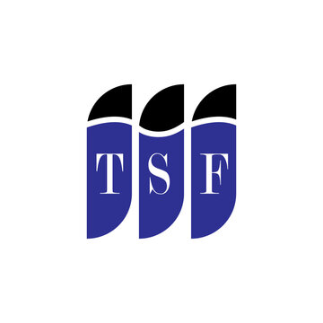 TSF letter logo design on white background. Creative  modern TSF letter logo design. Vector design.