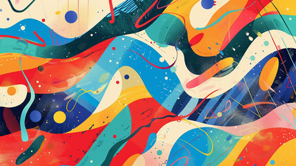 Modern illustration of an abstract card background in modern style Wallpaper design