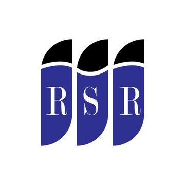 RSR letter logo design on white background. Creative  modern RSR letter logo design. Vector design.