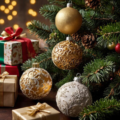 Christmas tree in the city