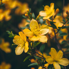 yellow flowers in the garden