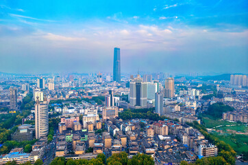 Fototapeta premium Urban Scenery of Zhenjiang City, Jiangsu Province, China