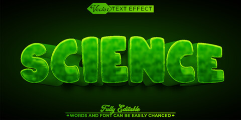 Science Vector Editable Text Effect Template