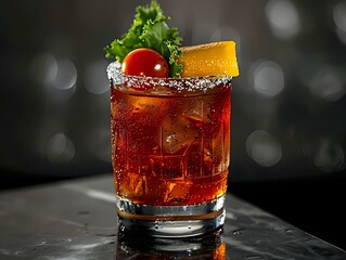 Vibrant Red Hue of Plum Tomatoes in a Glass