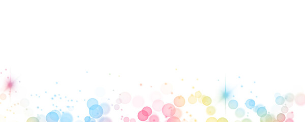 虹色のキラキラバブルの背景