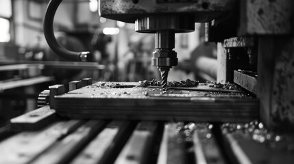 Woodworking machinery at work