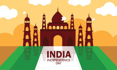 Obraz premium Indian independence day background. celebration of Independence Day of India