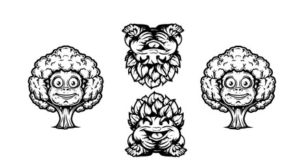 cabbage silhouette, cabbage outline, cabbage icon, cabbage symbol, cabbage graphic