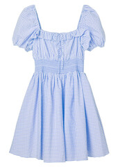 Blue dress isolated on white